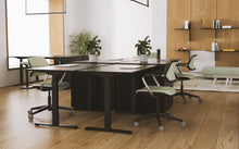 Load image into Gallery viewer, Elektrisks divmotoru Compact 2 galds | Pelēks, melns, balts - ERGONOMISKI GALDI UN PLAUKTI