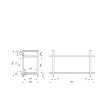 Load image into Gallery viewer, 2-LĪMEŅU PLAUKTU MODULIS SPRPLUS W865-ERGONOMISKI GALDI UN PLAUKTI