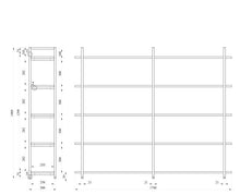 Load image into Gallery viewer, 5-LĪMEŅU PLAUKTU MODULIS SPRPLUS W1740-ERGONOMISKI GALDI UN PLAUKTI