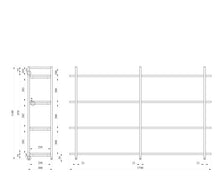 Load image into Gallery viewer, 4-LĪMEŅU PLAUKTU MODULIS SPRPLUS W1740-ERGONOMISKI GALDI UN PLAUKTI