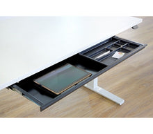 Load image into Gallery viewer, Slimtray atvilktne zem galda | Pelēks, melns-ERGONOMISKI GALDI UN PLAUKTI