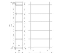 Load image into Gallery viewer, 6-LĪMEŅU PLAUKTU MODULIS SPRPLUS W865-ERGONOMISKI GALDI UN PLAUKTI
