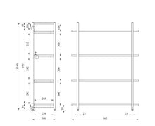 Load image into Gallery viewer, 4-LĪMEŅU PLAUKTU MODULIS SPRPLUS W865-ERGONOMISKI GALDI UN PLAUKTI
