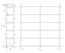 Load image into Gallery viewer, 6-LĪMEŅU PLAUKTU MODULIS SPRPLUS W1740-ERGONOMISKI GALDI UN PLAUKTI
