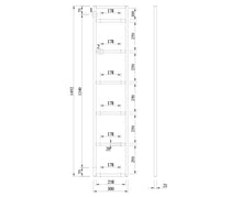 Load image into Gallery viewer, Rāmis SPPLUS H250 melnā krāsā 6-līmeņu plauktam-ERGONOMISKI GALDI UN PLAUKTI
