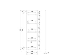 Load image into Gallery viewer, Rāmis SPPLUS H250 inox krāsā 5-līmeņu plauktam-ERGONOMISKI GALDI UN PLAUKTI
