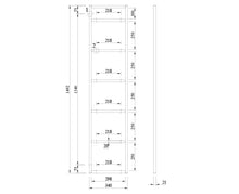 Load image into Gallery viewer, Rāmis SPPLUS H250 inox krāsā 6-līmeņu plauktam-ERGONOMISKI GALDI UN PLAUKTI
