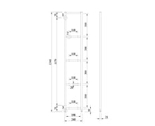 Load image into Gallery viewer, Rāmis SPR H300 melnā krāsā 4-līmeņu plauktam-ERGONOMISKI GALDI UN PLAUKTI
