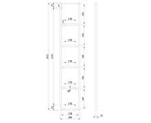 Load image into Gallery viewer, Rāmis SP H300 inox krāsā 5-līmeņu plauktam-ERGONOMISKI GALDI UN PLAUKTI
