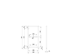 Load image into Gallery viewer, Rāmis SPR H300 inox krāsā 2-līmeņu plauktam-ERGONOMISKI GALDI UN PLAUKTI
