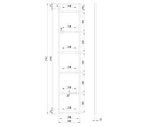 Load image into Gallery viewer, Rāmis SPPLUS H300 inox krāsā 6-līmeņu plauktam-ERGONOMISKI GALDI UN PLAUKTI
