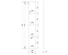 Load image into Gallery viewer, Rāmis SP H350 inox krāsā 4-līmeņu plauktam-ERGONOMISKI GALDI UN PLAUKTI
