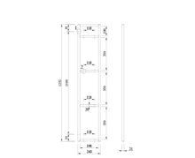 Load image into Gallery viewer, Rāmis SPPLUS H350 melnā krāsā 4-līmeņu plauktam-ERGONOMISKI GALDI UN PLAUKTI
