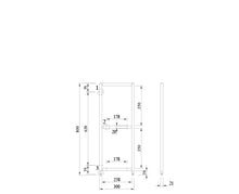 Load image into Gallery viewer, Rāmis SPR H350 melnā krāsā 2-līmeņu plauktam-ERGONOMISKI GALDI UN PLAUKTI
