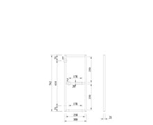 Load image into Gallery viewer, Rāmis SP H350 inox krāsā 2-līmeņu plauktam-ERGONOMISKI GALDI UN PLAUKTI
