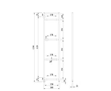 Load image into Gallery viewer, Rāmis SPRPLUS H350 melnā krāsā 4-līmeņu plauktam-ERGONOMISKI GALDI UN PLAUKTI
