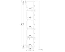 Load image into Gallery viewer, Rāmis SP H350 inox krāsā 5-līmeņu plauktam-ERGONOMISKI GALDI UN PLAUKTI
