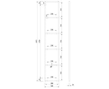 Load image into Gallery viewer, Rāmis SP H350 melnā krāsā 5-līmeņu plauktam-ERGONOMISKI GALDI UN PLAUKTI
